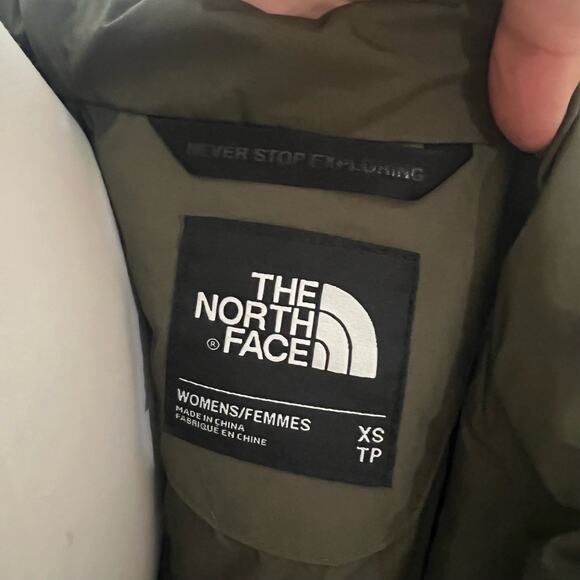 The North Face Jacket Zoomie Womens XS Dark Olive Green Utility Cinch Outdoor - Picture 6 of 9
